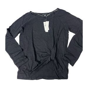 SANCTUARY‎ So Twisted Long Sleeve T Shirt Black S Small NWT